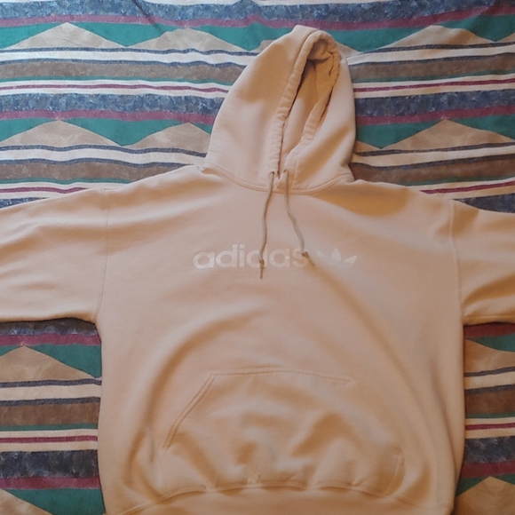 beige adidas hoodie